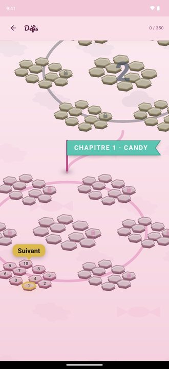 La carte des chapitres de casse-têtes