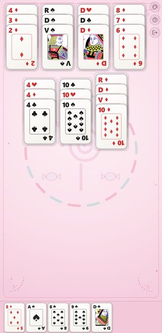 Kit Candy, cartes classiques en colonnes